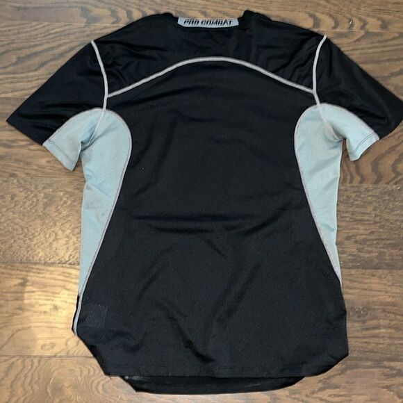 Nike Missouri Mizzou Tigers Black football Pro Combat compression Collar T shirt - Picture 4 of 5